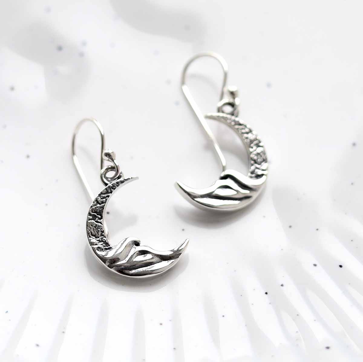Sterling Silver Lunar Earrings