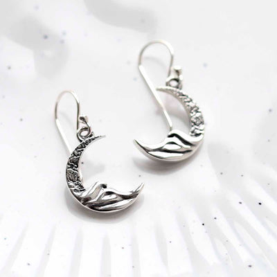 MZB140 Sterling Silver Lunar Earrings 2