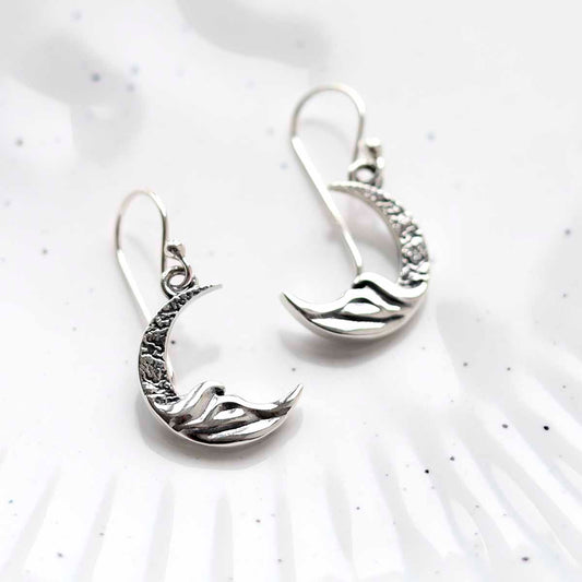 MZB140 Sterling Silver Lunar Earrings 2
