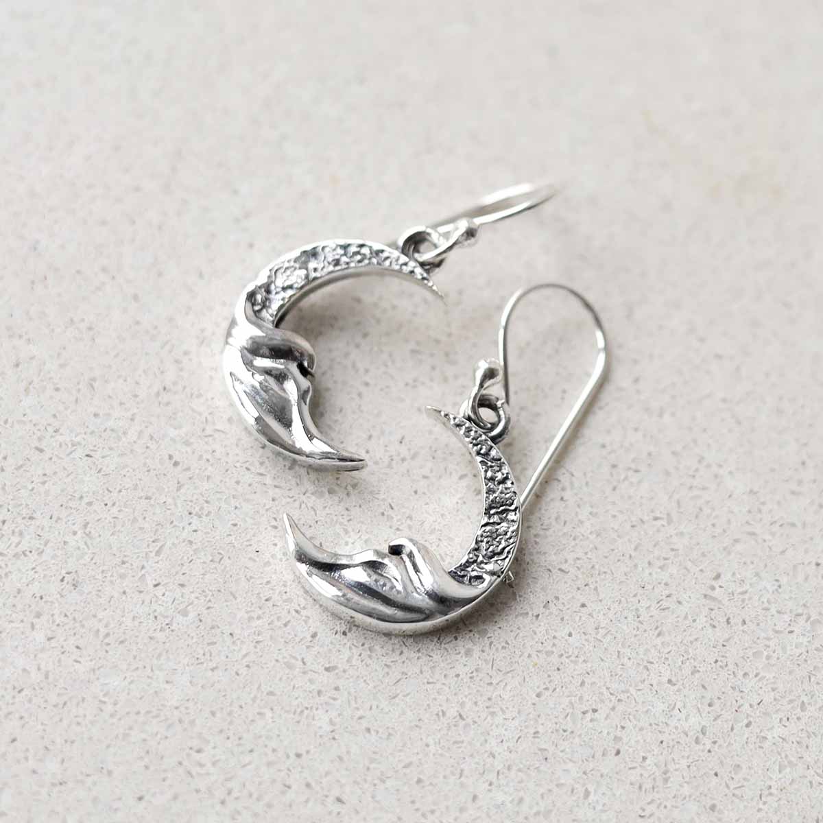 Sterling Silver Lunar Earrings