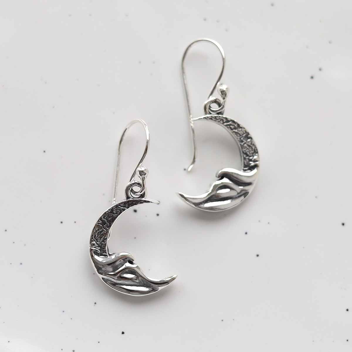 Sterling Silver Lunar Earrings