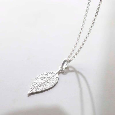 MZB137 Sterling Silver New Leaf Necklace 2