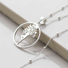 MZB135P Sterling Silver Mother Nature Necklace