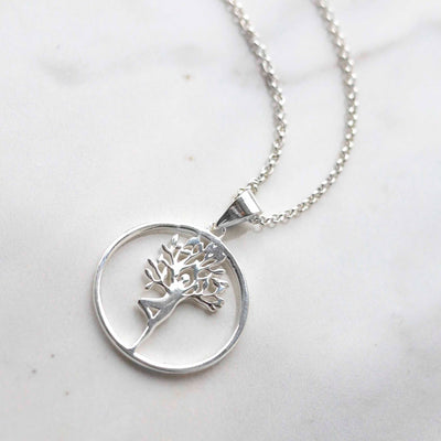 MZB135P Sterling Silver Mother Nature Necklace 3