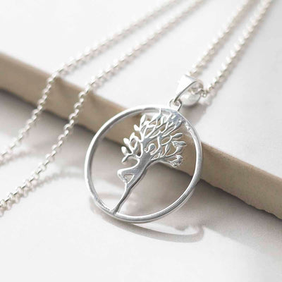 MZB135P Sterling Silver Mother Nature Necklace 1