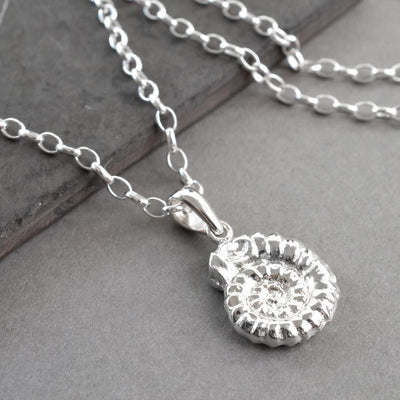 MA40P STERLINGSILVERAMMONITENECKLACE 003