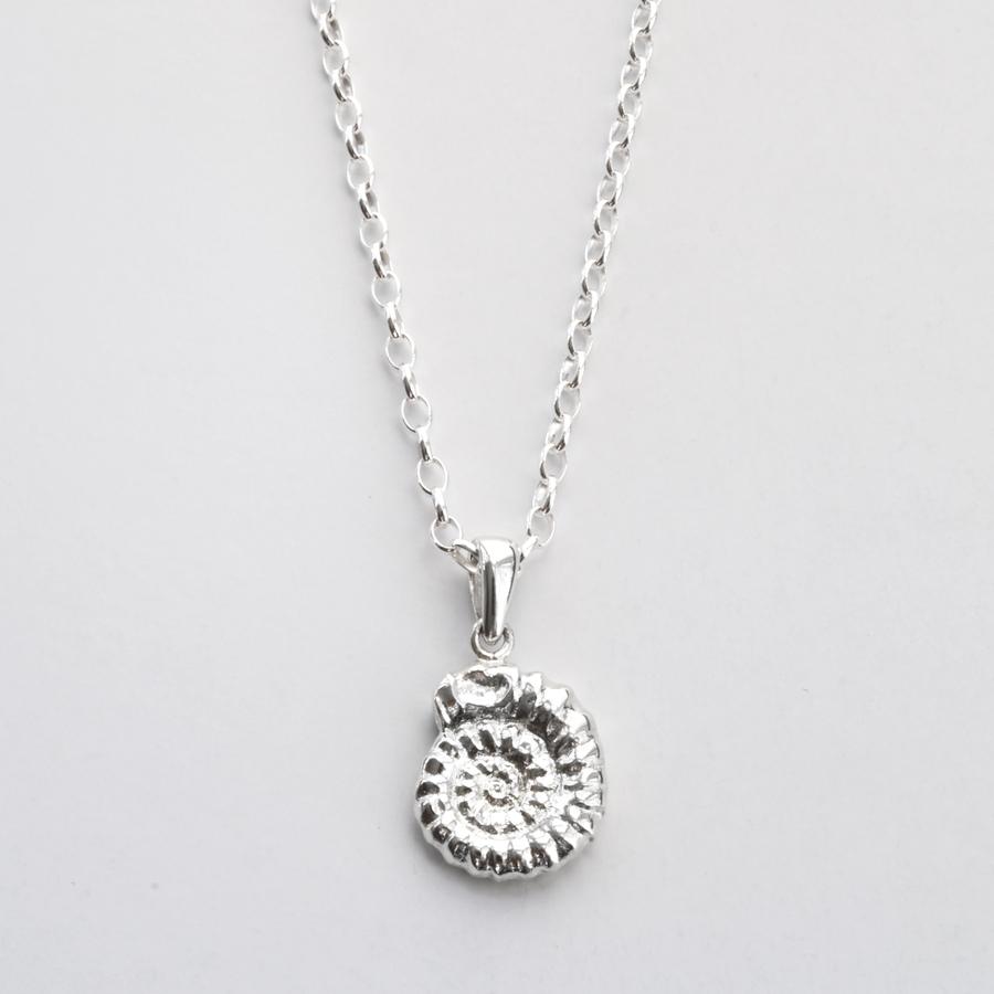 Sterling Silver Ammonite Necklace