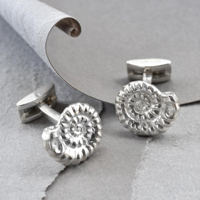 MA40C SILVERAMMONITECUFFLINKS 007