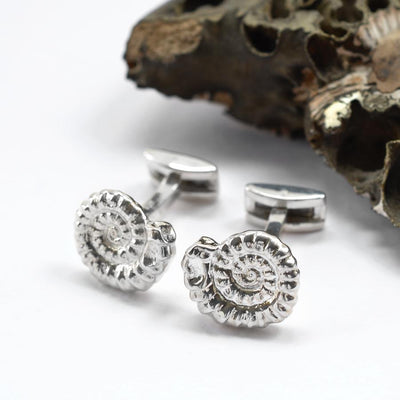 MA40C SILVERAMMONITECUFFLINKS 004