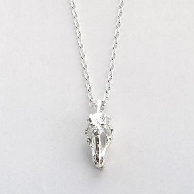 MA39P STERLINGSILVERTREXSKULLNECKLACE 004
