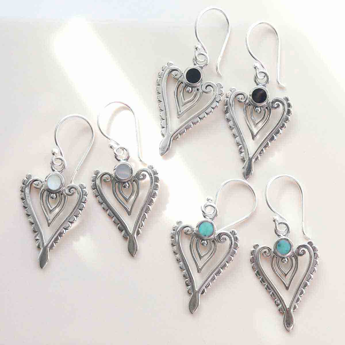 Sterling Silver Turquoise Arrow Earrings