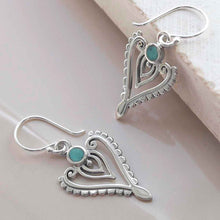 ML782T Sterling Silver Turquouise Arrow Earrings 4
