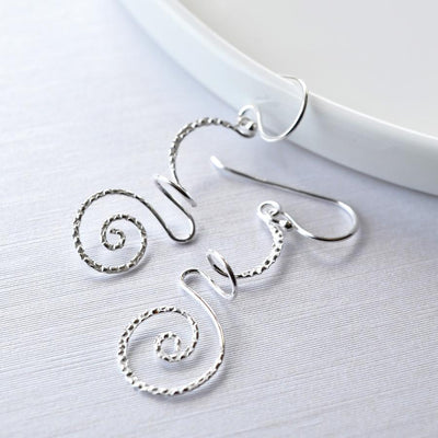 Silver Urban Free Form Earrings MJ0253 2