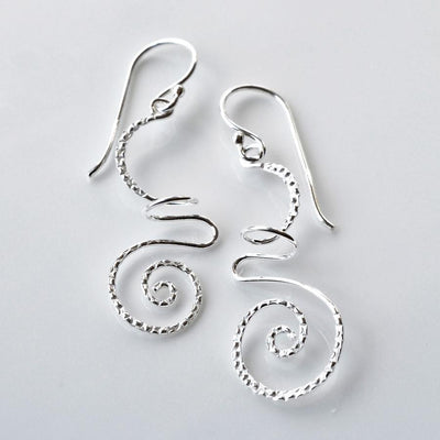 Silver Urban Free Form Earrings MJ0253 3