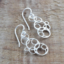 MJ0284E Silver Bubbles Earrings
