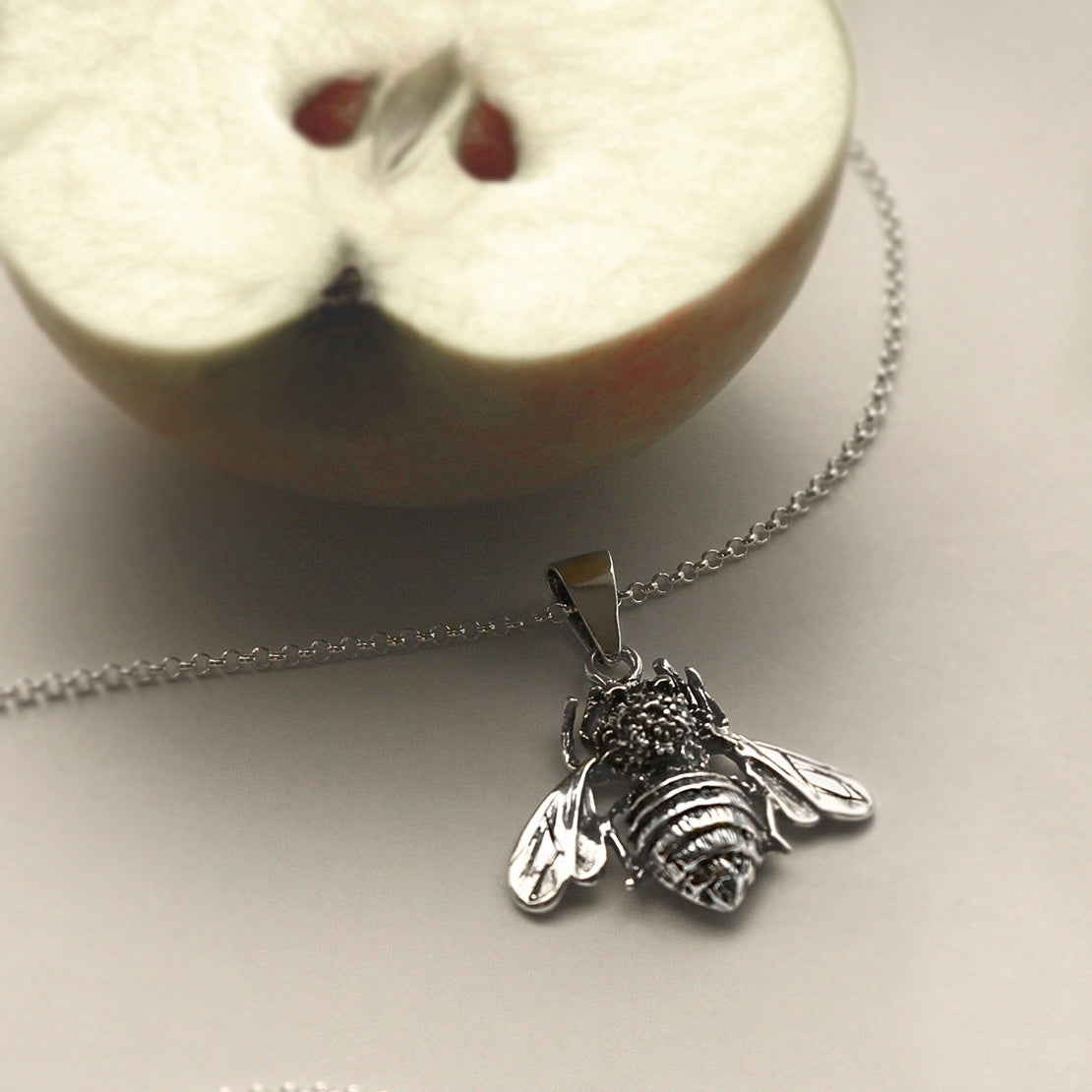 Sterling Silver Bumblebee Necklace