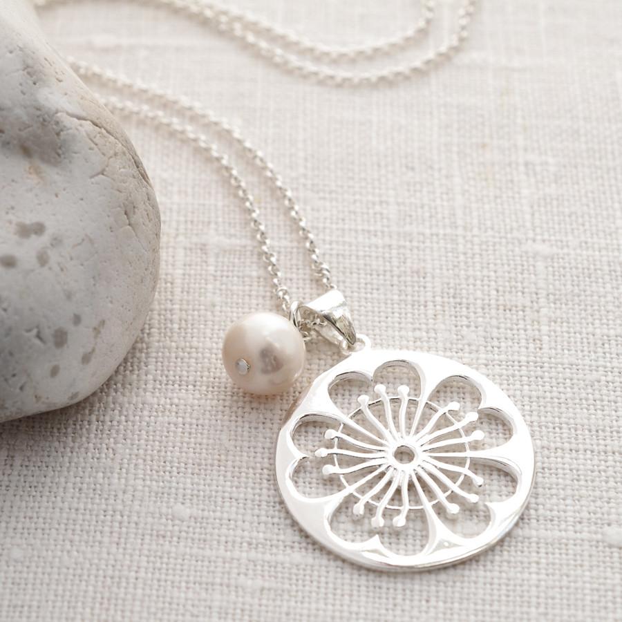 Sterling Silver Primrose Necklace