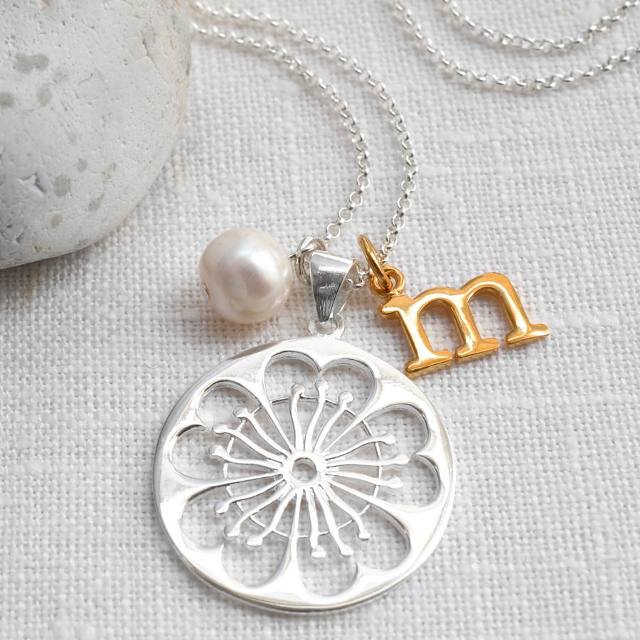 Sterling Silver Primrose Necklace