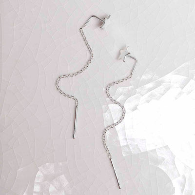 ML923 Sterling Silver Star Ear Threader