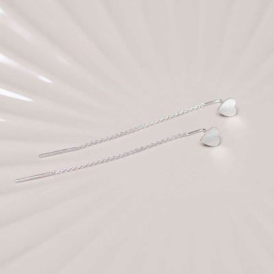 ML924 Sterling Silver Heart Ear Threader