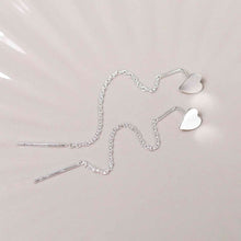 ML924 Sterling Silver Heart Ear Threader 2