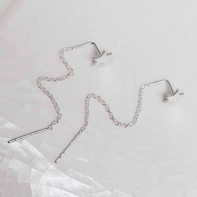 ML923 Sterling Silver Star Ear Threader 3