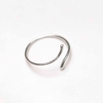 ML808S Sterling Silver Small Adjustable Flow Ring 3