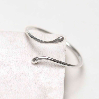 ML808S Sterling Silver Small Adjustable Flow Ring 2