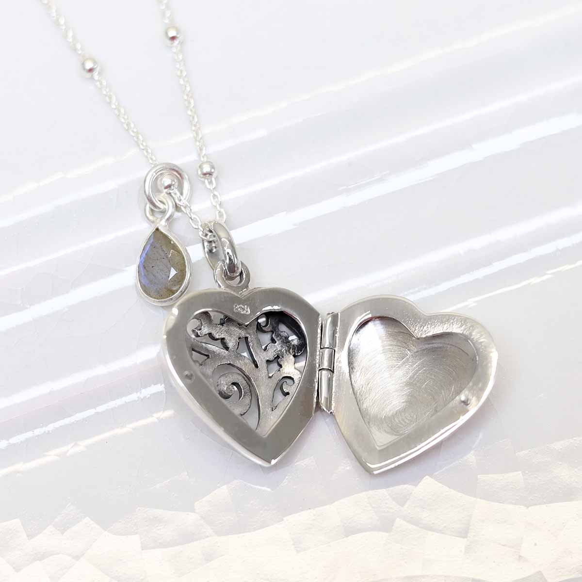 Sterling Silver Forget Me Not Locket