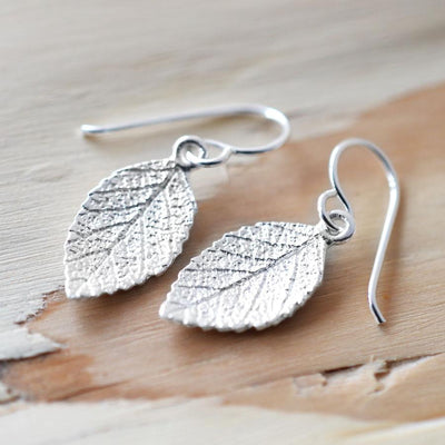MJ0300E Silver Mint Leaf Earrings 2 5e7a8e55 bea1 4288 a823 271480b7a1ac