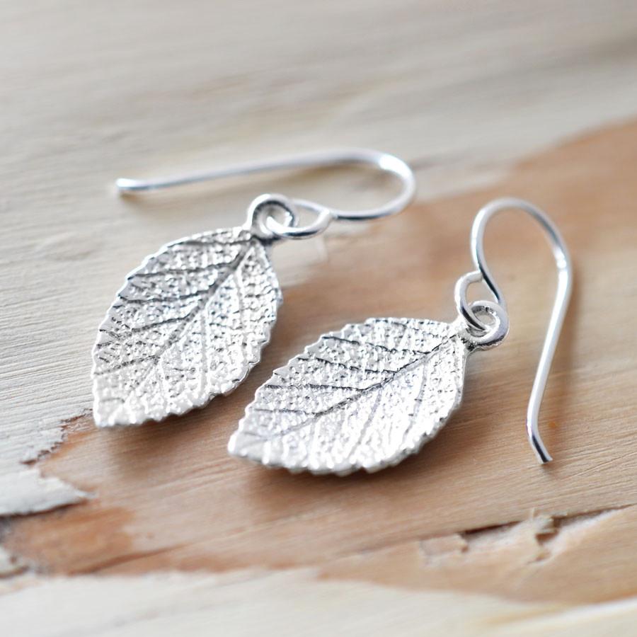 Silver Mint Leaf Jewellery Set