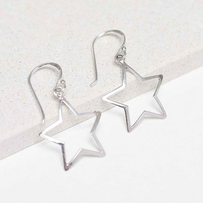 ME531 Sterling Silver Bright Star Earrings 2