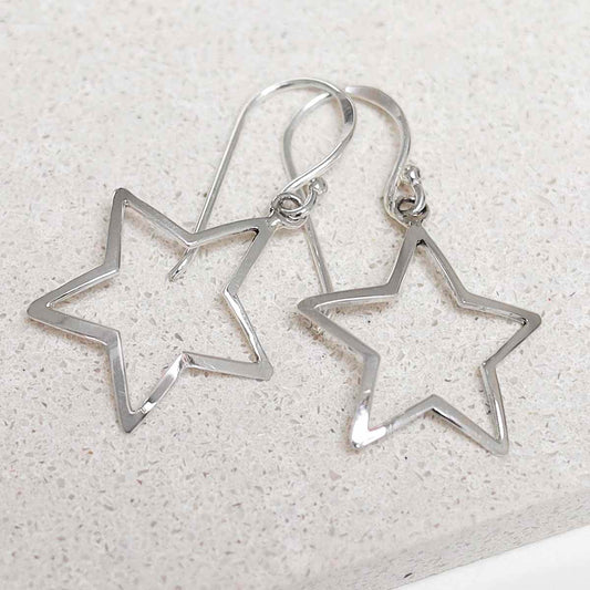 ME531 Sterling Silver Bright Star Earrings 3