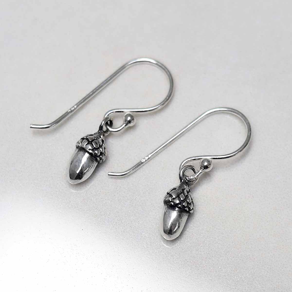 Sterling Silver Acorn Earrings