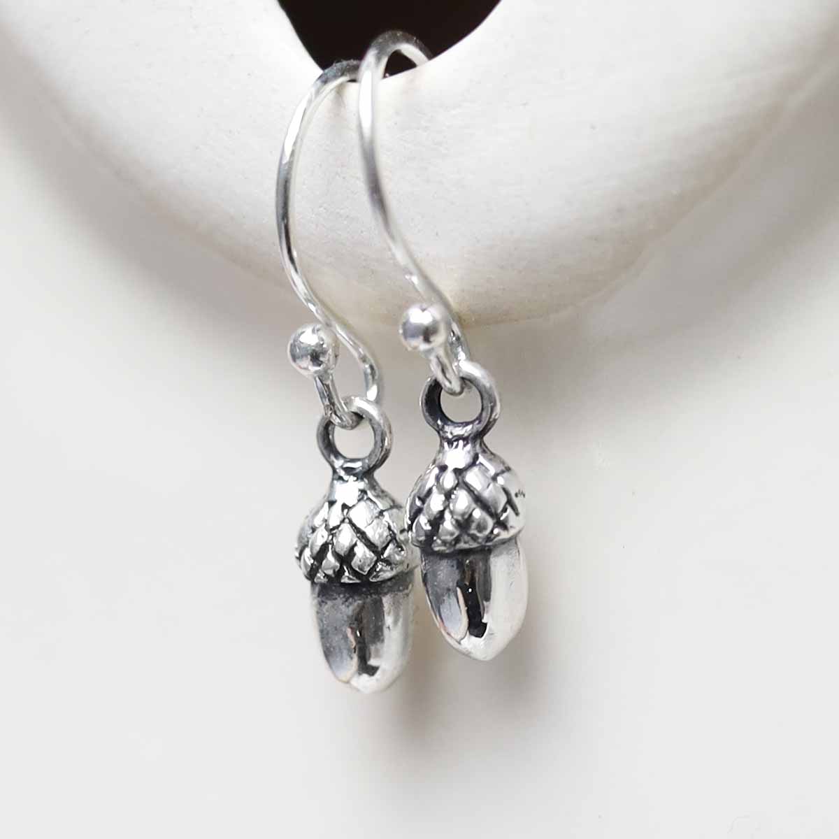 Sterling Silver Acorn Earrings