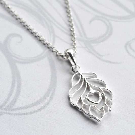 MJ0282N Silver Peacock Love Necklace 8a959408 6adb 406d 8415 c094446ee277