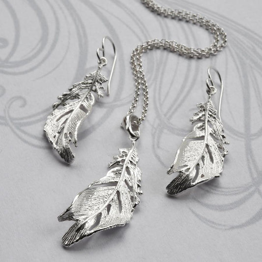MJ0299S Silver Soft Feather Set 1aea6d69 d6ee 4ea6 b545 b016407a6fab