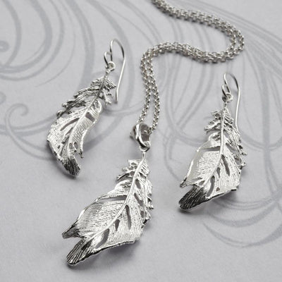 MJ0299S Silver Soft Feather Set