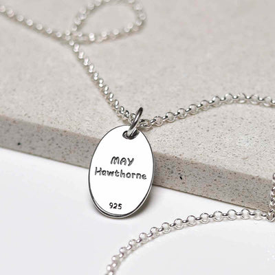 ML763 Sterling Silver May Birth Flower Necklace 4