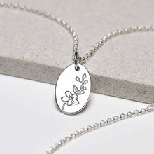ML763 Sterling Silver May Birth Flower Necklace 3