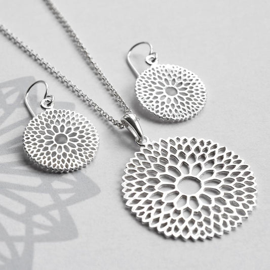 MJ0302S Silver Chrysanthemum Set 27572ccb c37f 47c8 ae41 ddb6c81133c4