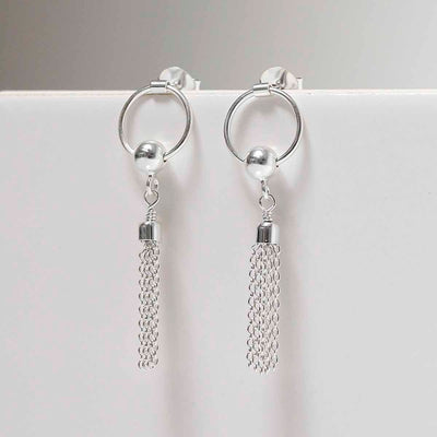 ML834 Sterling Silver Tassle Earrings 6