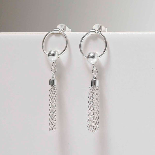ML834 Sterling Silver Tassle Earrings 6