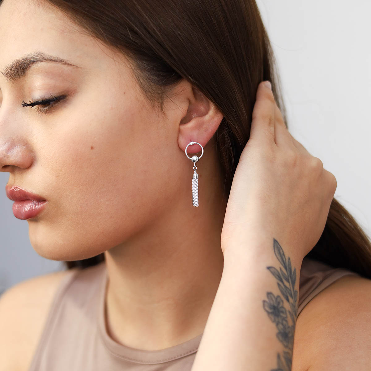Sterling Silver Tassle Earrings