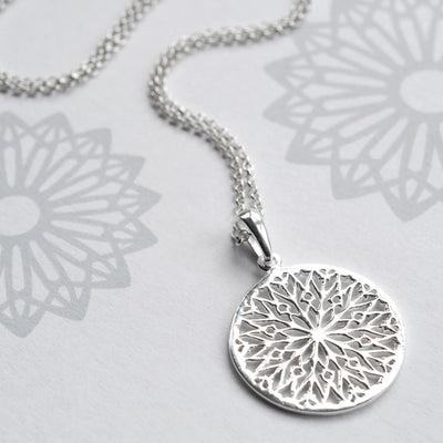 MJ0303N Silver Snowflake Necklace