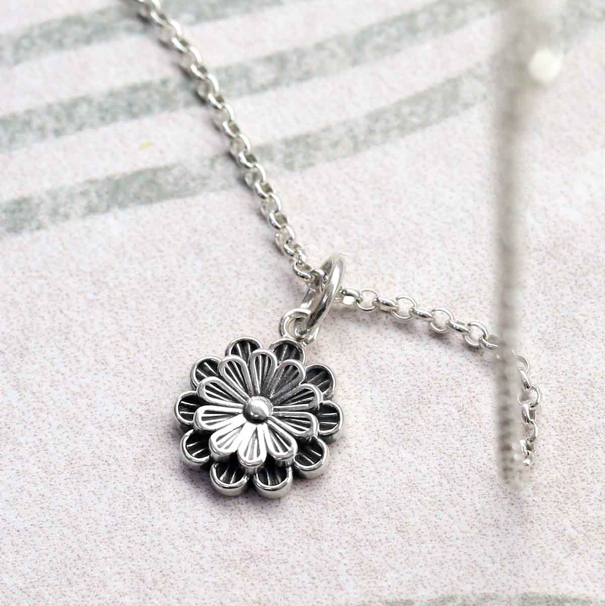 Sterling Silver Pretty Petals Necklace