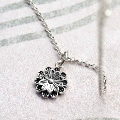 ML994P Sterling Silver Pretty Petals Necklace 4