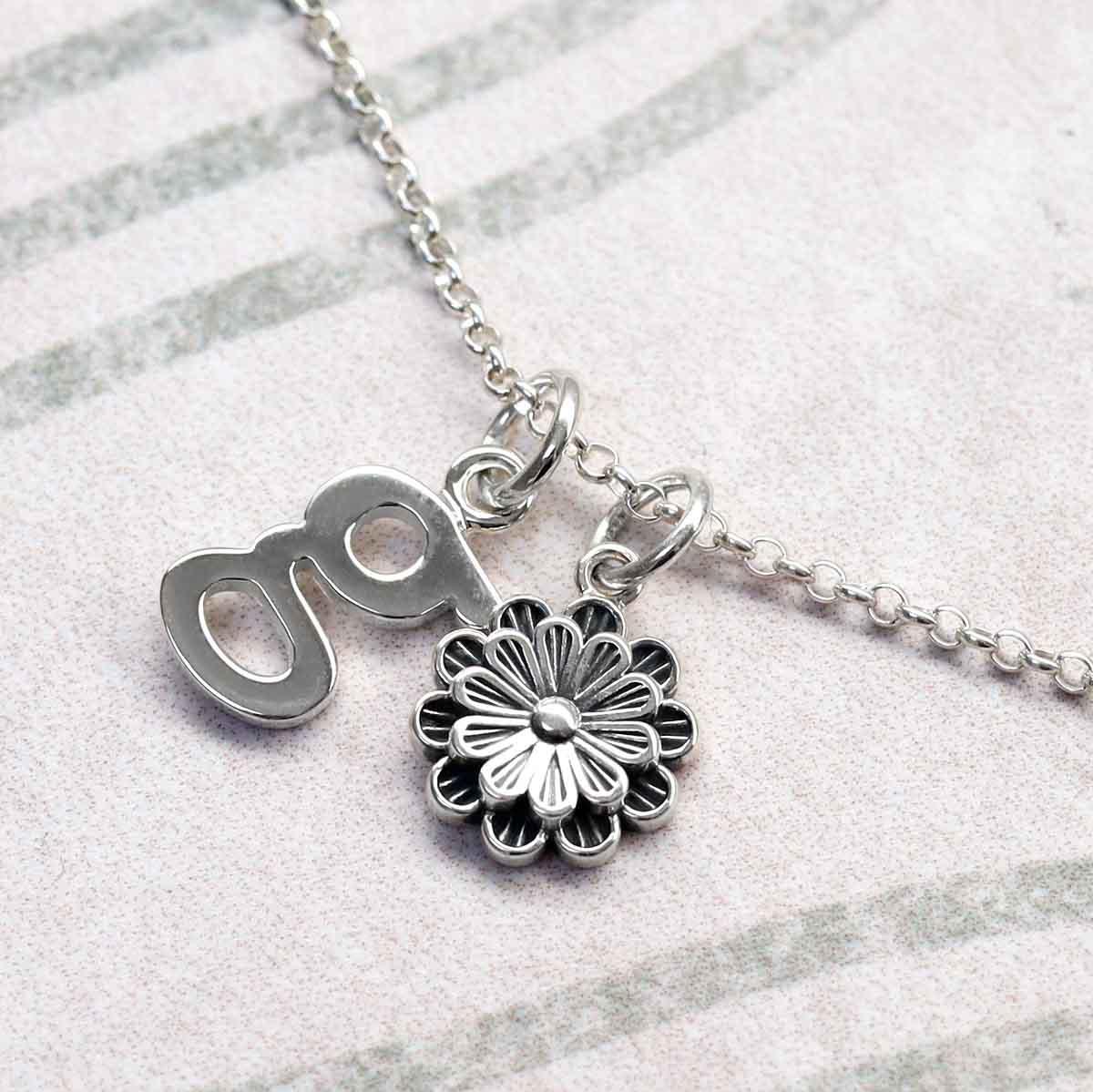 Sterling Silver Pretty Petals Necklace