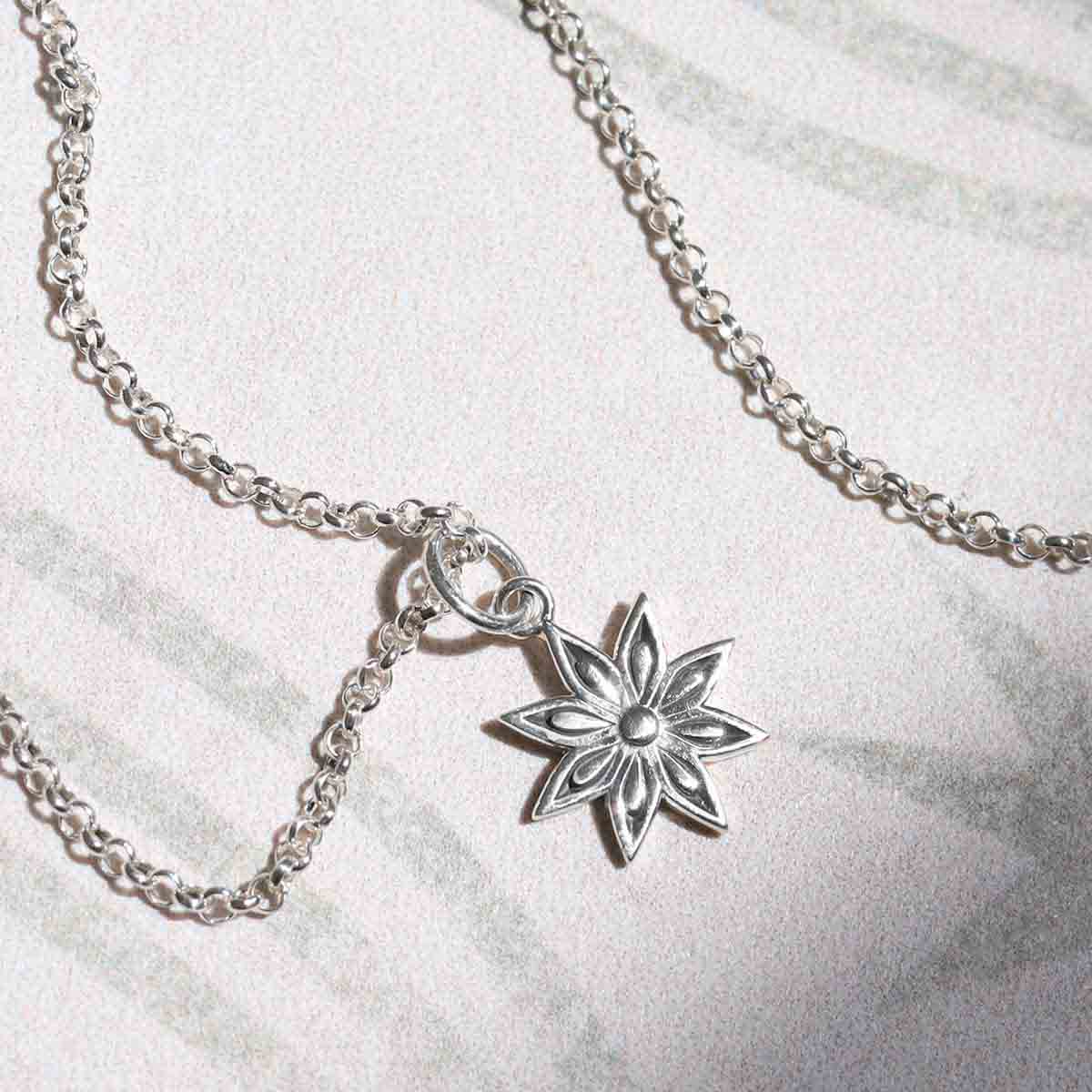 Sterling Silver Azelea Necklace