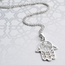 MJ0294N Silver Fatima Hand Necklace 2 3b529422 5476 4f80 920e fe600577d87c